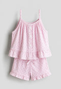 Pink ruffle co-ord set