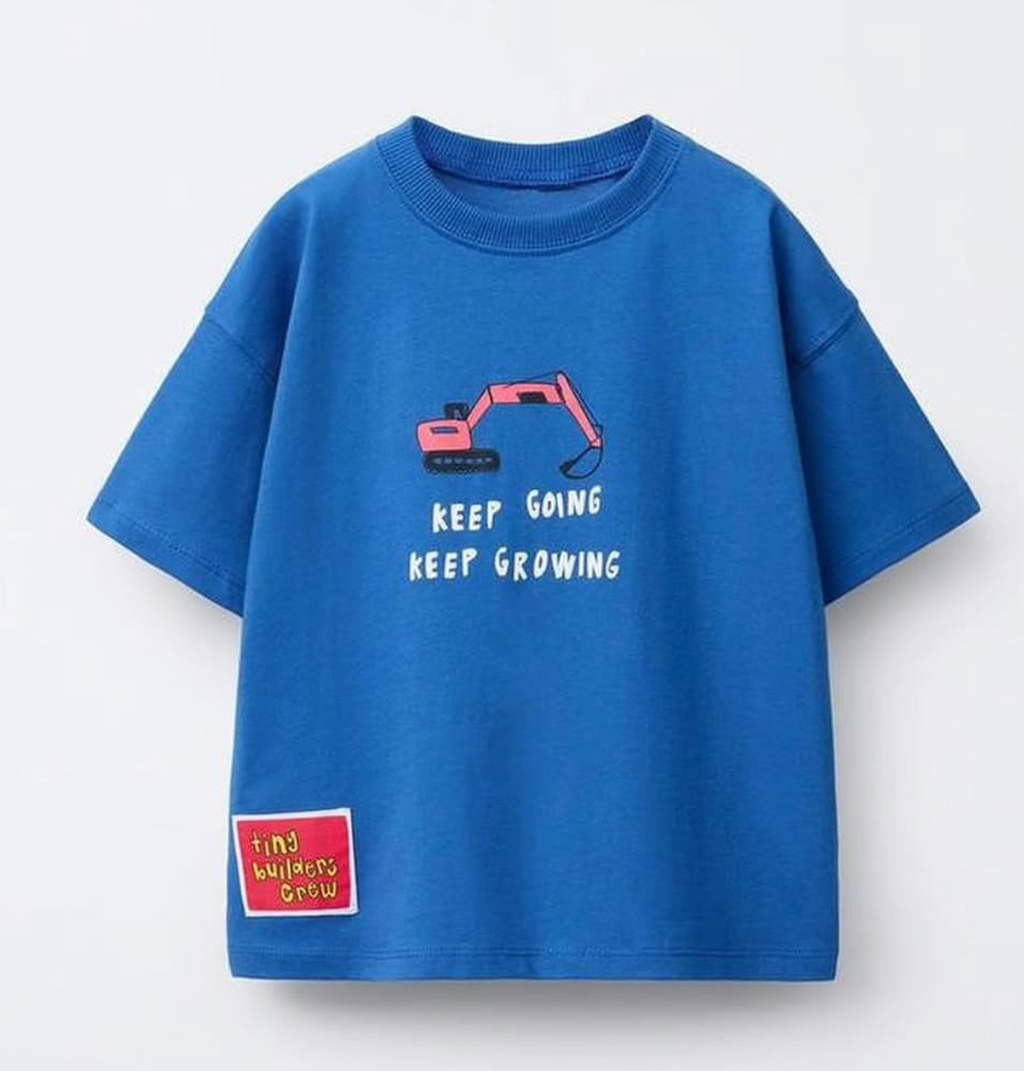 baloon pant blue shirt set