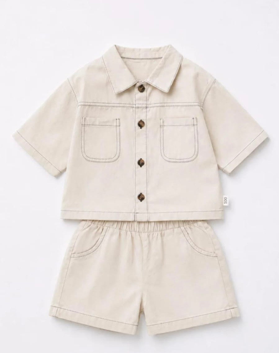light denim boy set