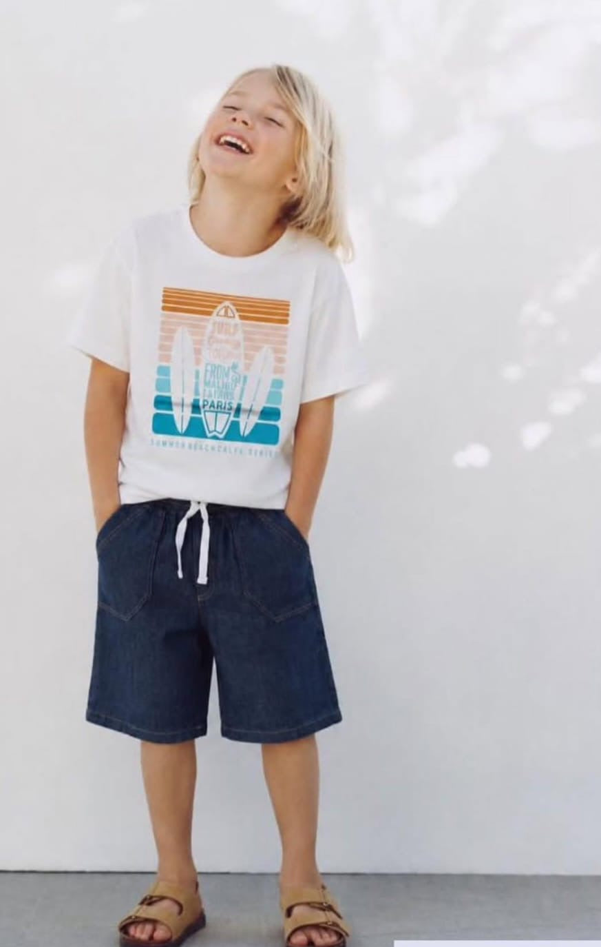 Surf graphic tee set
