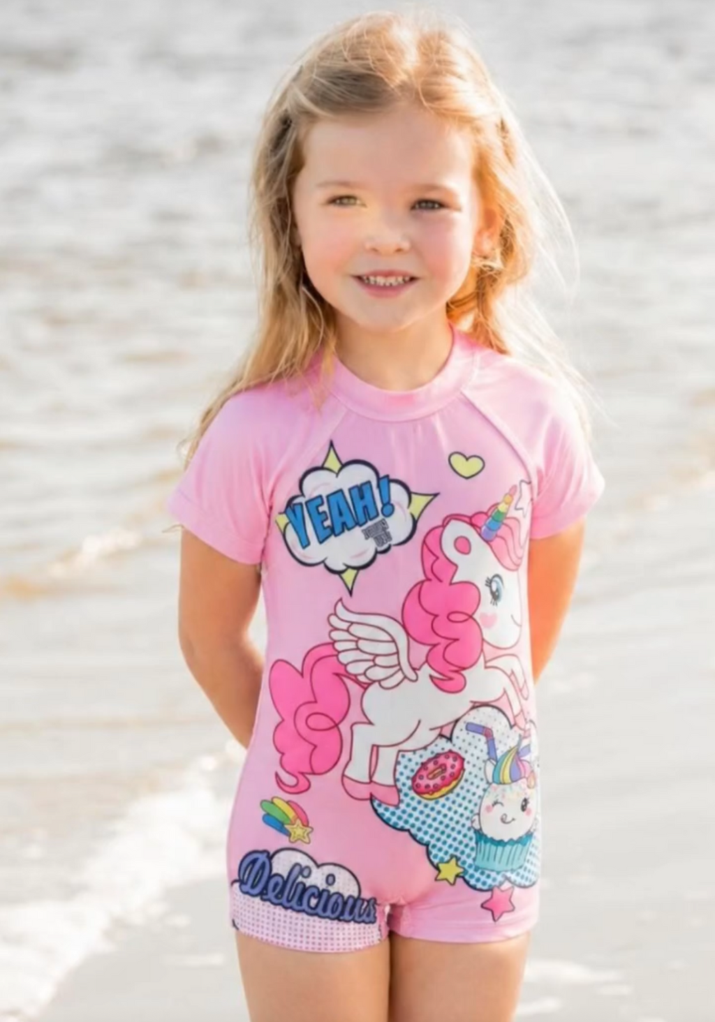 swimsuit unicorn pink