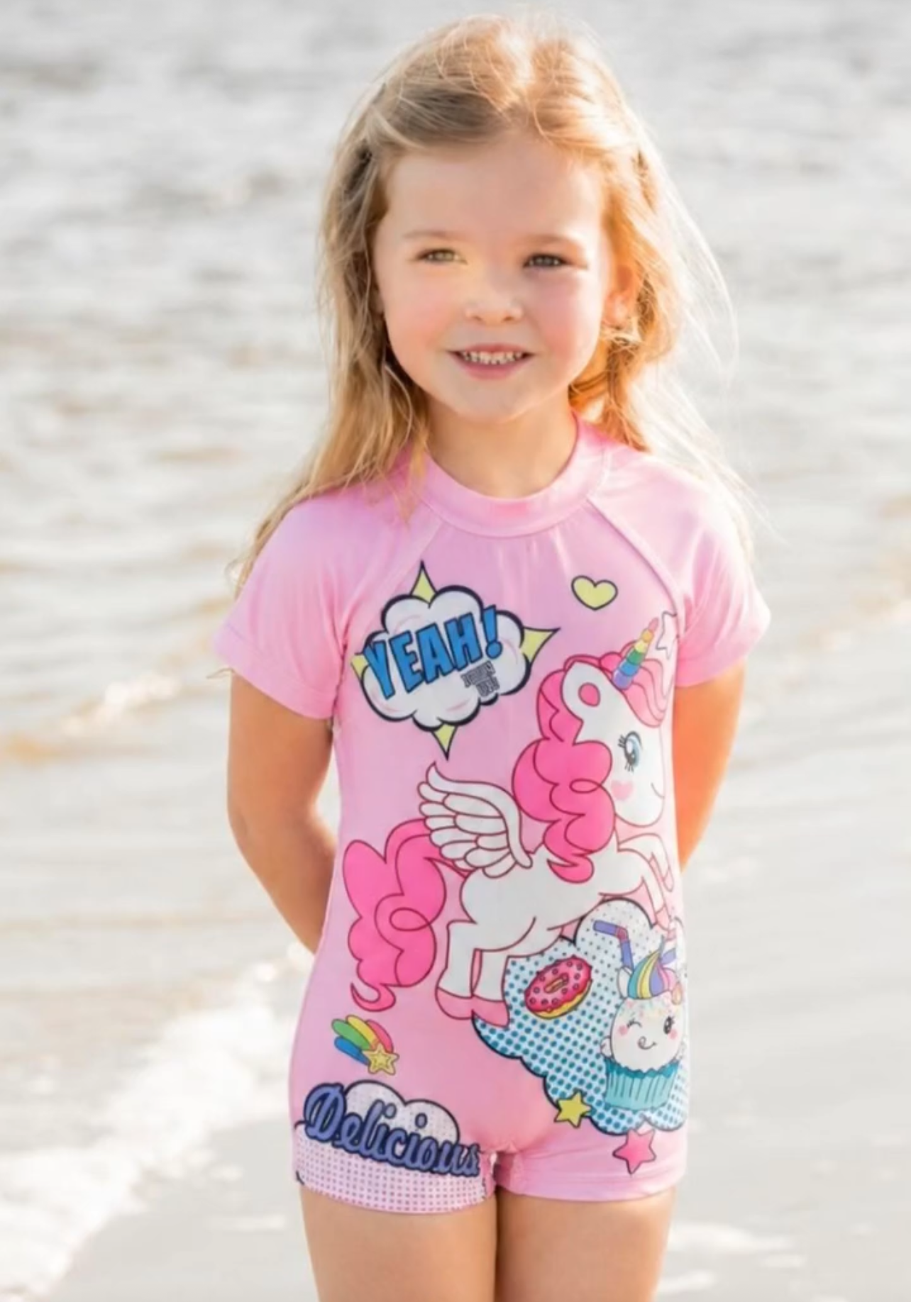 swimsuit unicorn pink