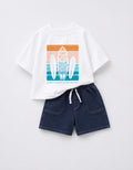 Surf graphic tee set