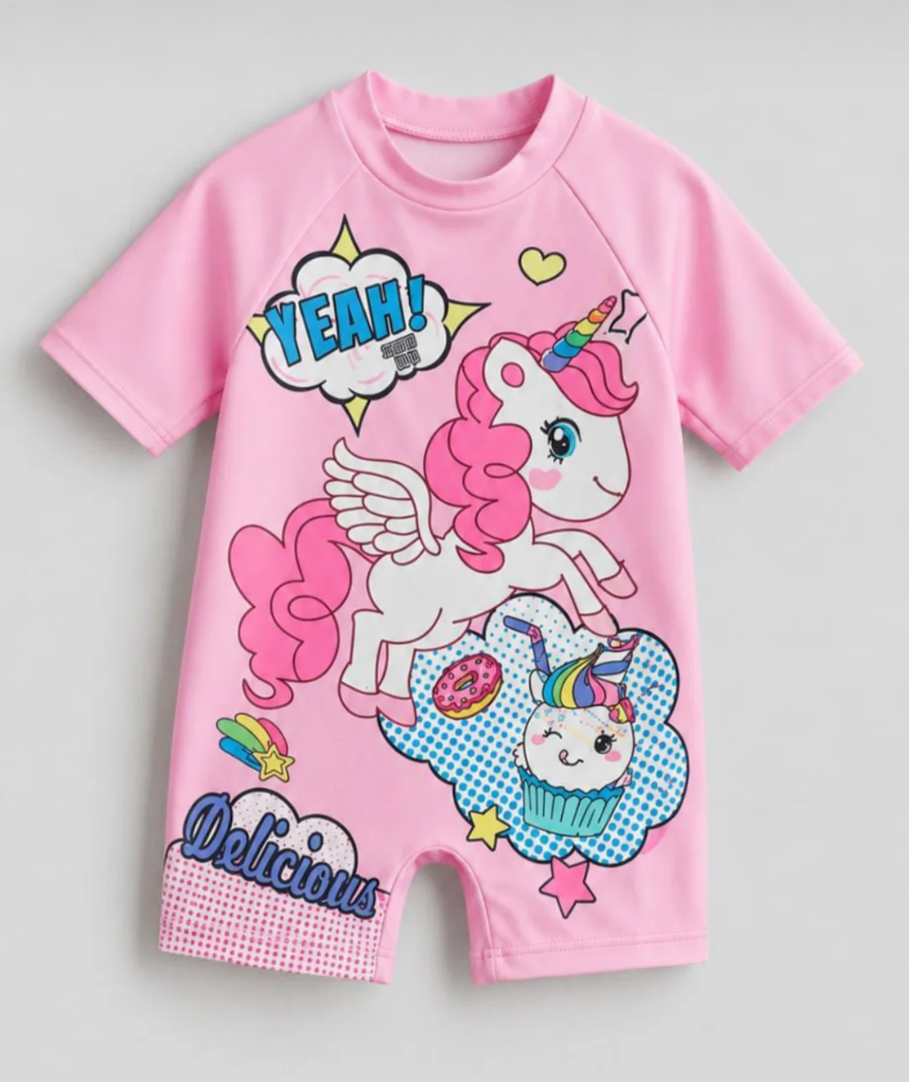 swimsuit unicorn pink