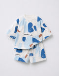 sea blue wave boy set