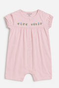 Floral Embroidered Baby Romper