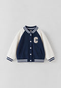 navy & Cream Varsity Jacket