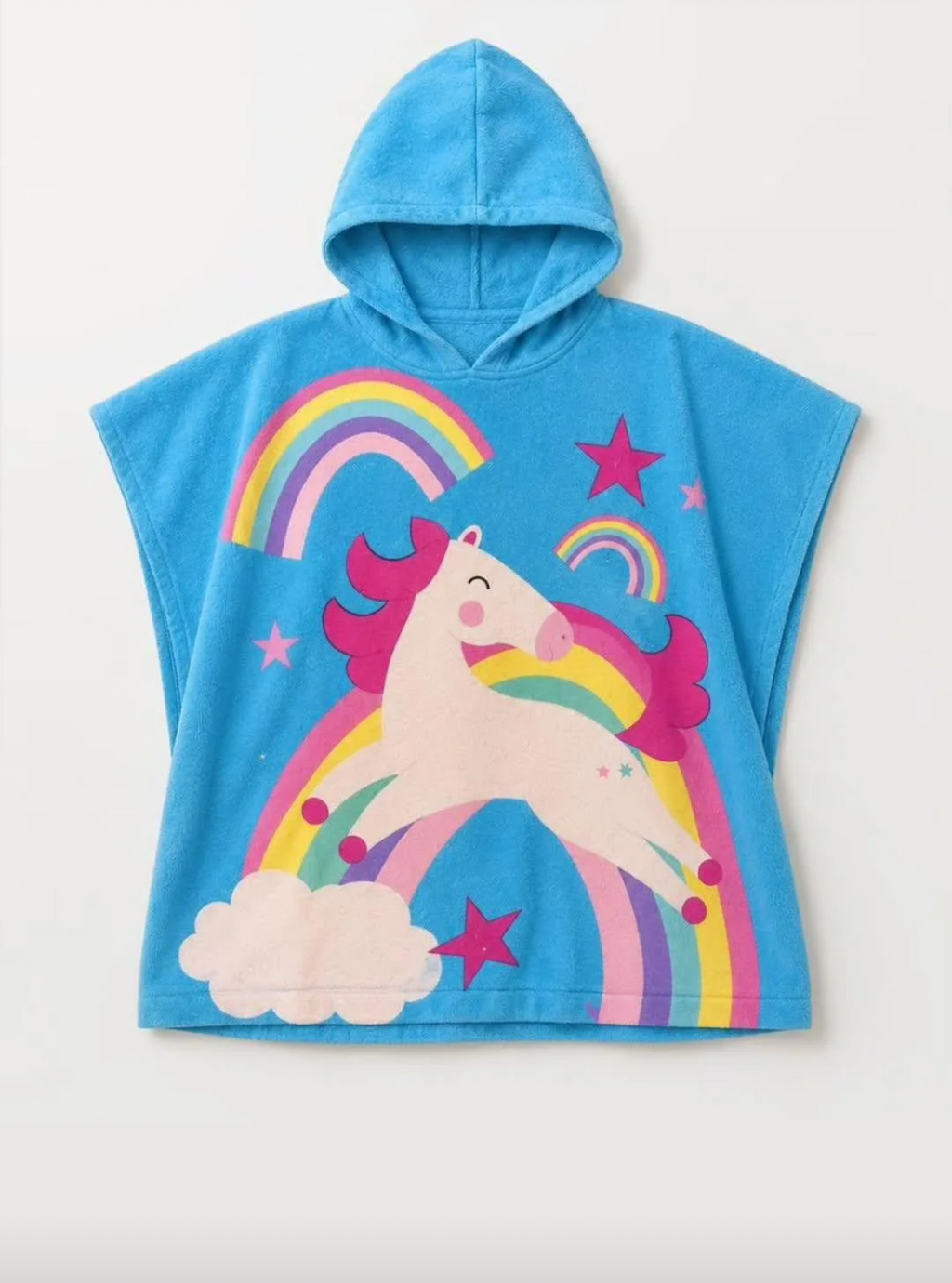 unicorn girls poncho