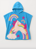 unicorn girls poncho