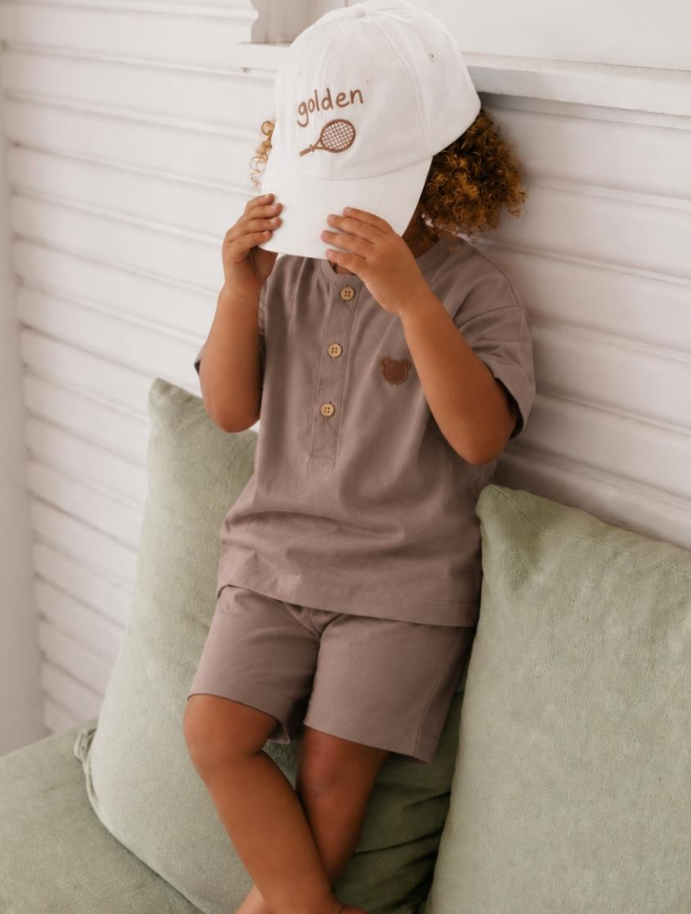 Taupe bear launge set