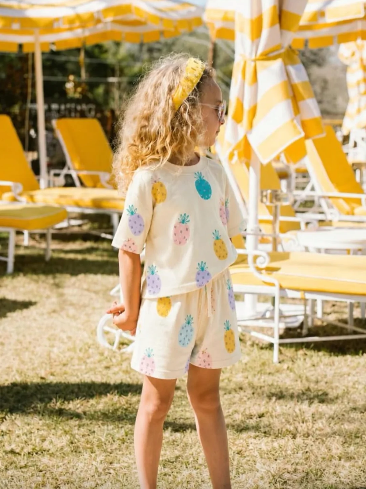pastel pineapple girl set