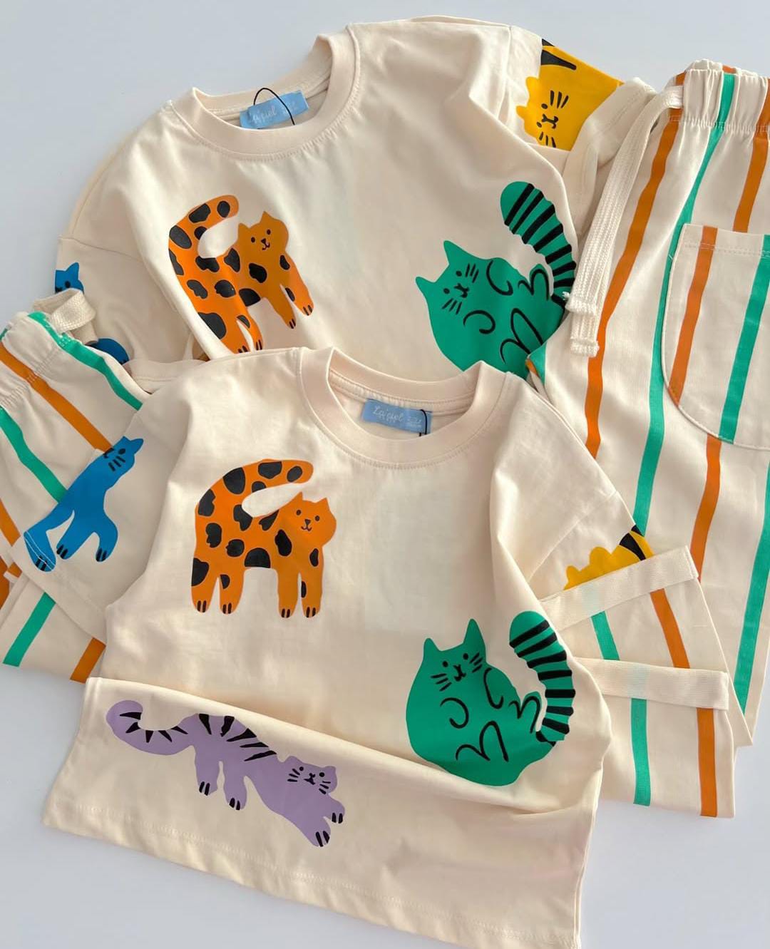 kids animal striped pants
