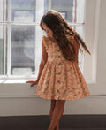 Daisy Bloom Flutter Sleeve Dress