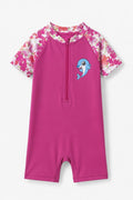 Kids Pink Dolphin UV Swim Romper