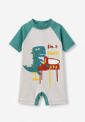 Kids Dino Piano UV Swim Romper