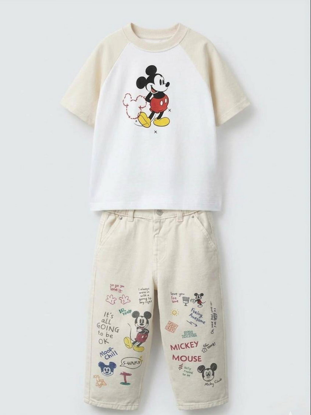 mickey mouse pant set