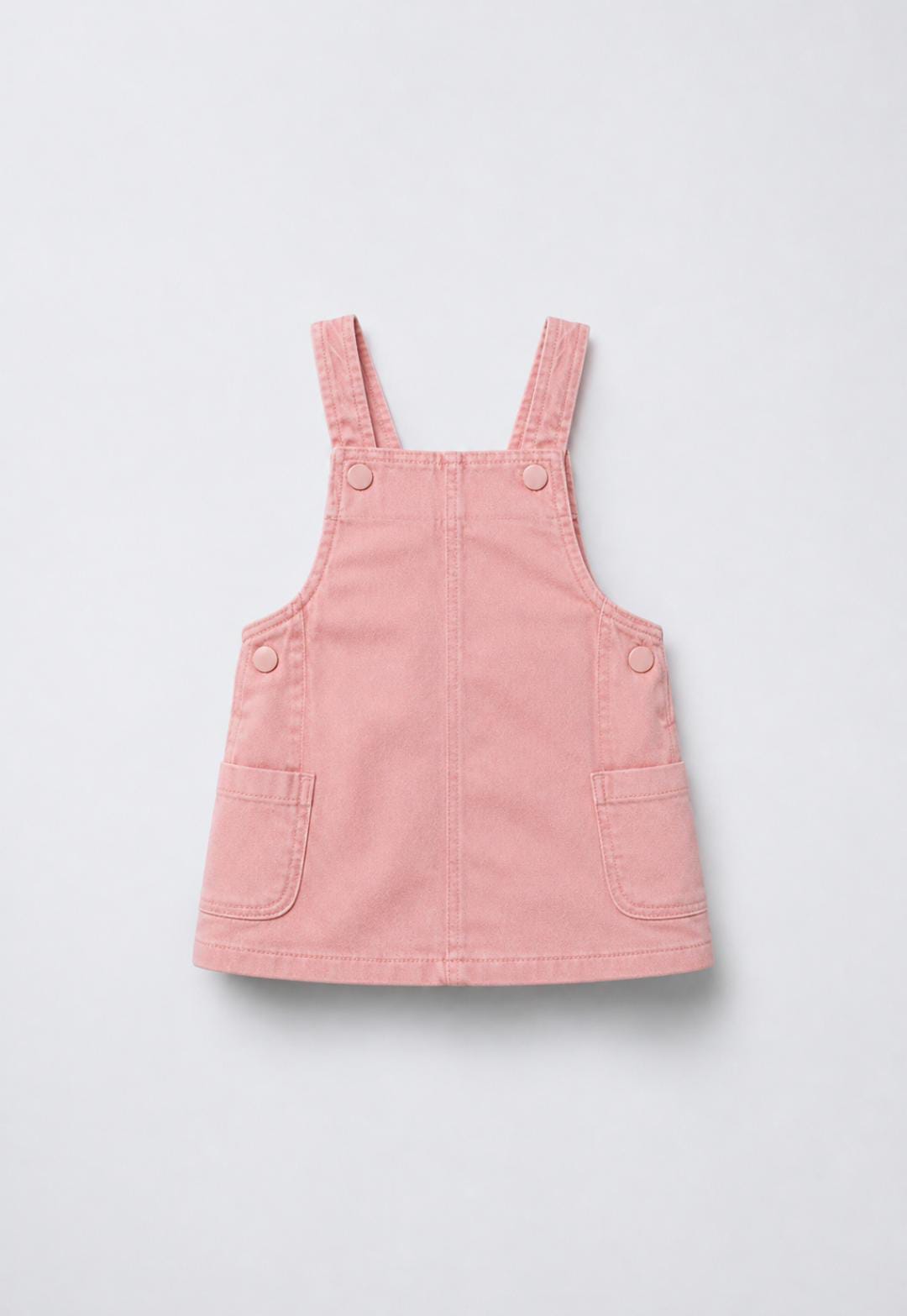 Primark - Pink Denim Pinafore Dress