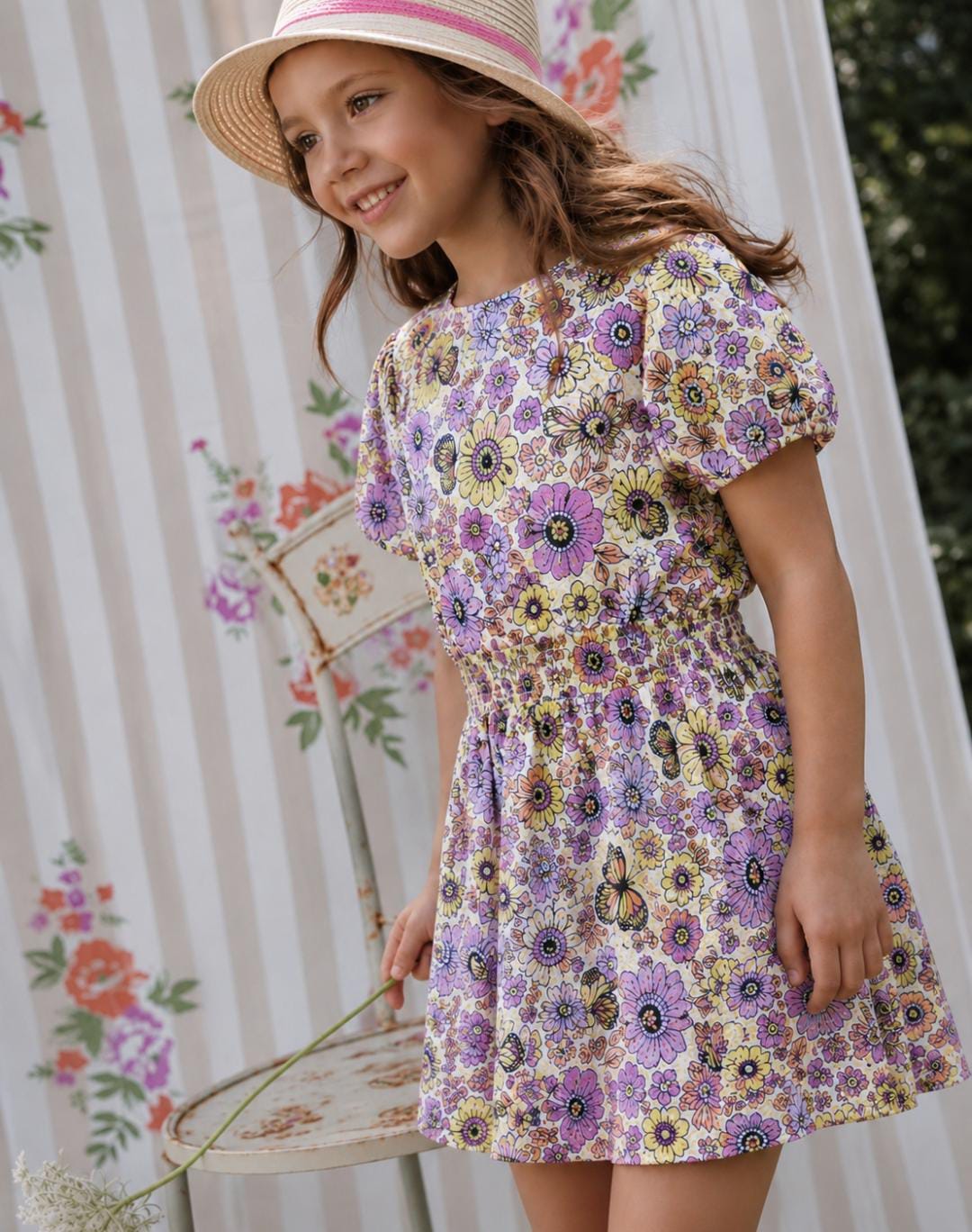Floral Garden Smocked Dress