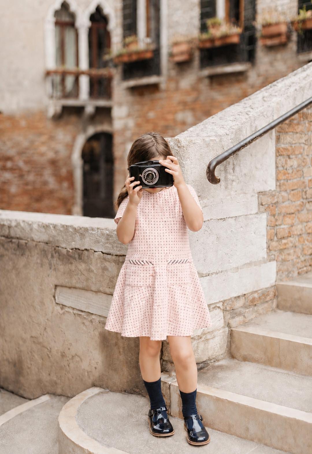 Baby Pink Textured Dress
