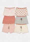 Girls’ pretty Boxer Briefs – 6 Pack