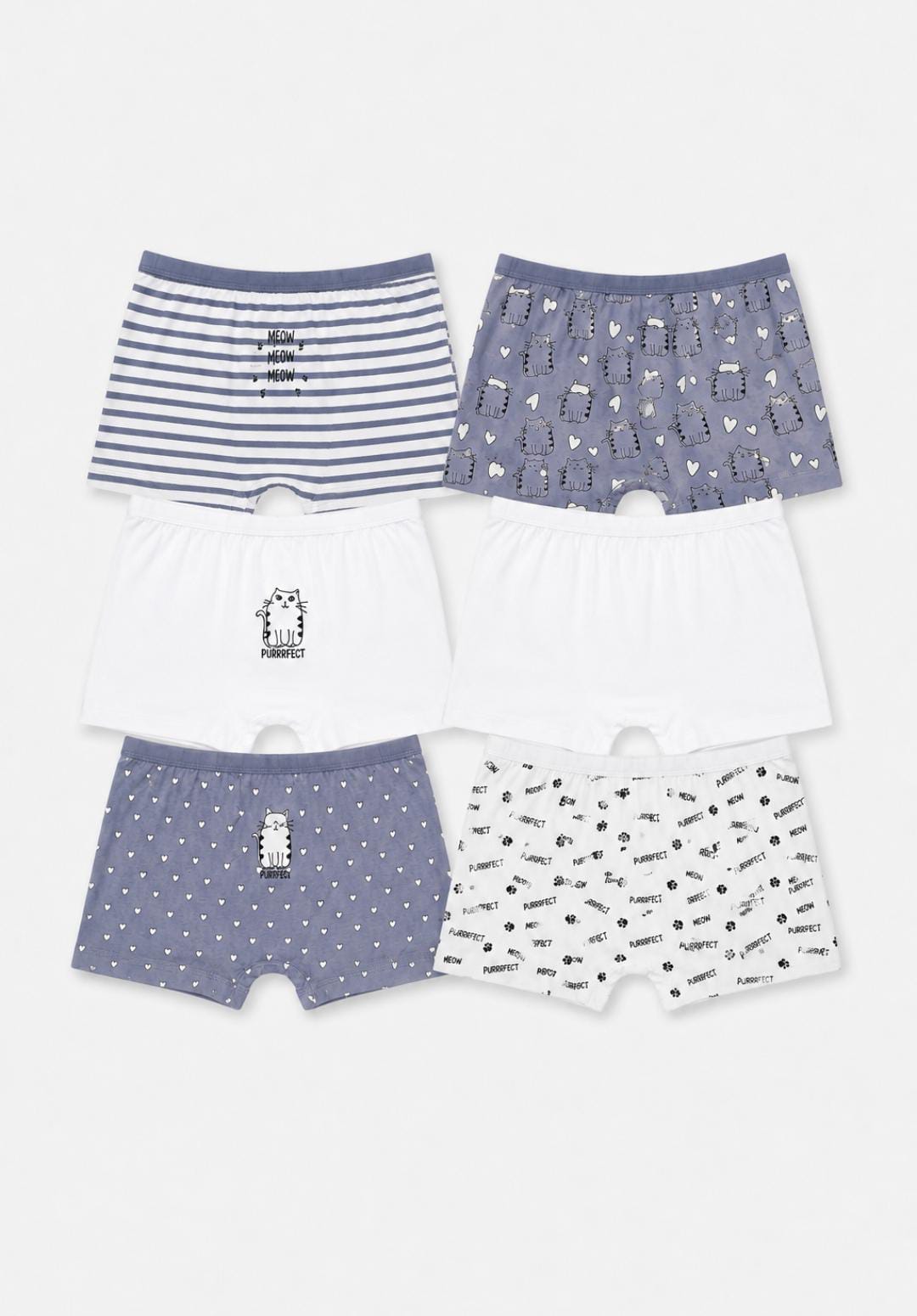 Cat Print Boxer Set – 6 Pack