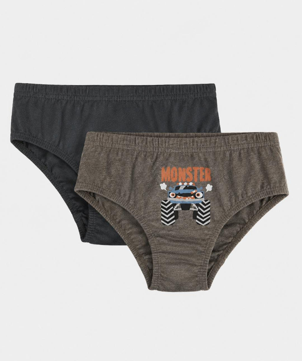 Monster Truck Boys’ Briefs – 2 Pack