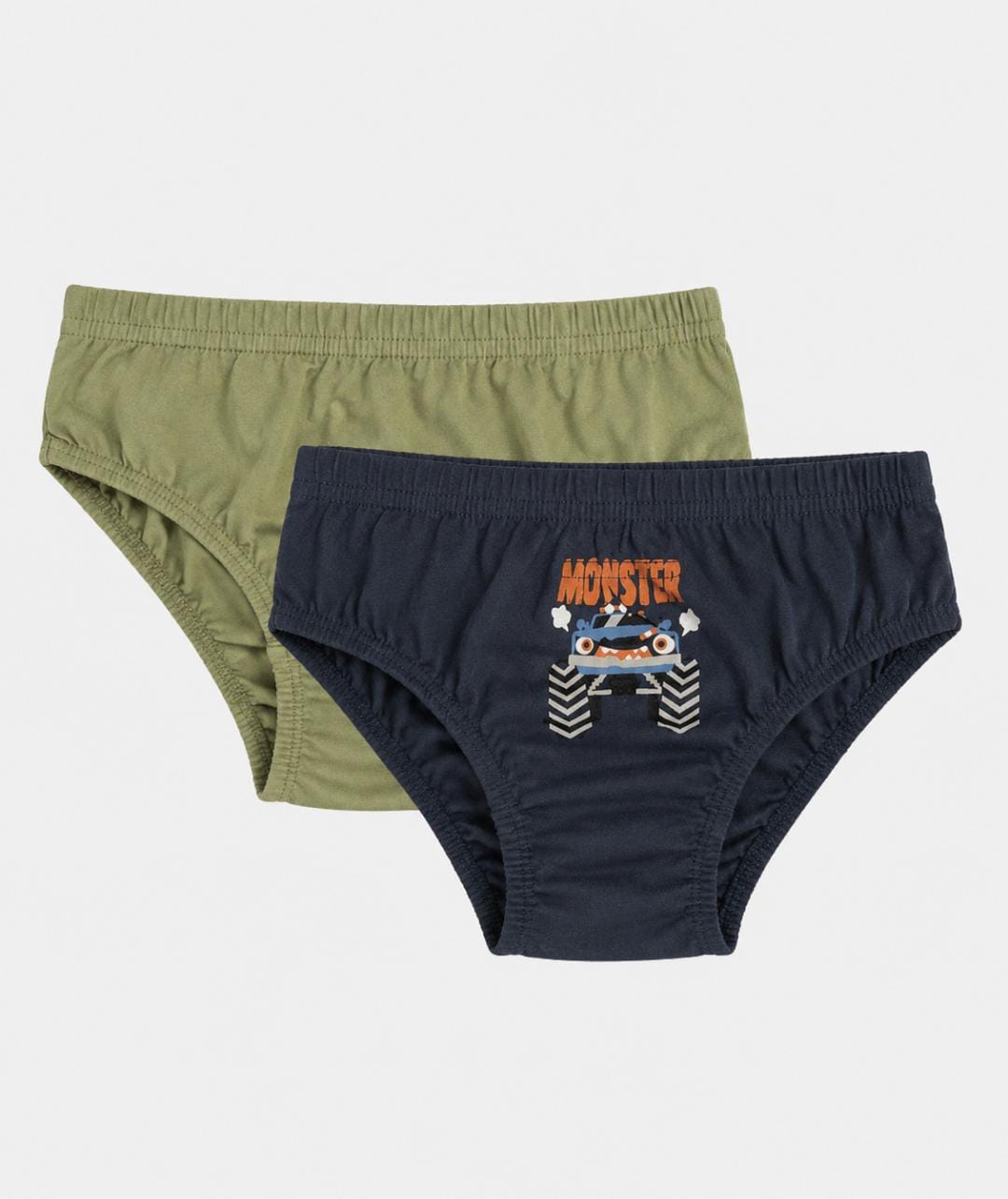 Monster Truck Boys’ Briefs – 2 Pack
