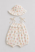 Butterfly Dreams Ruffle Romper & Sun Hat
