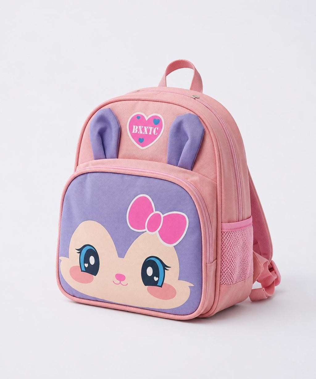 Pink purple bunny bag