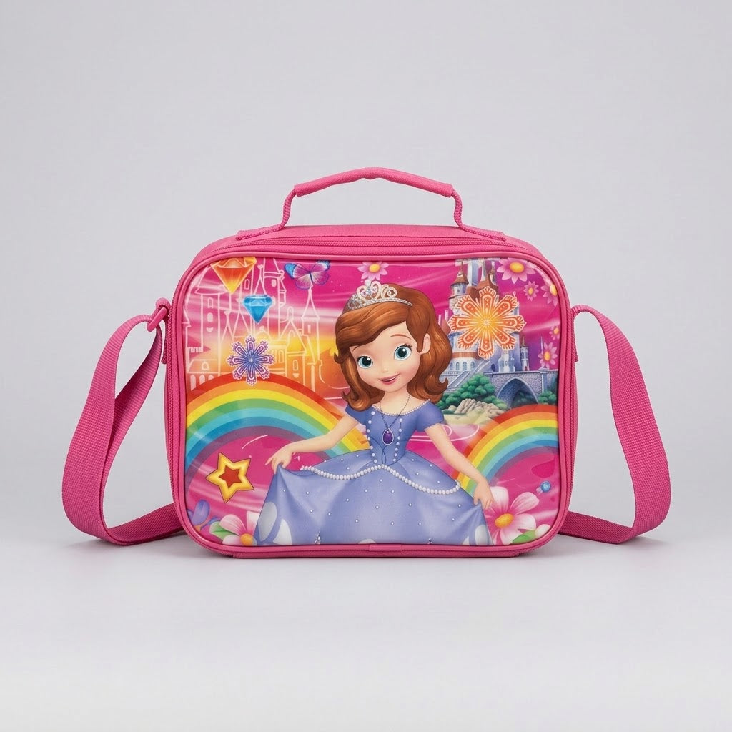 princess pink lunch bag