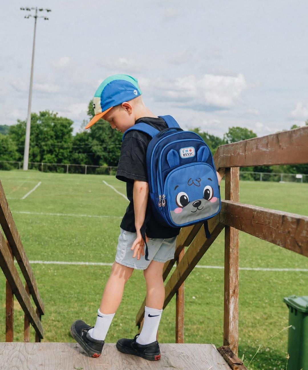 Blue bunny bag