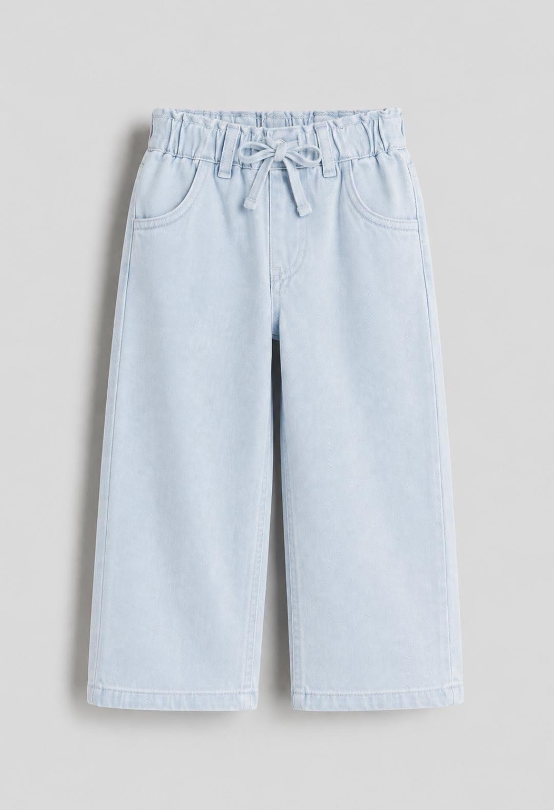 Light blue wide leg jeans