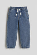 Blue denim jogger jeans