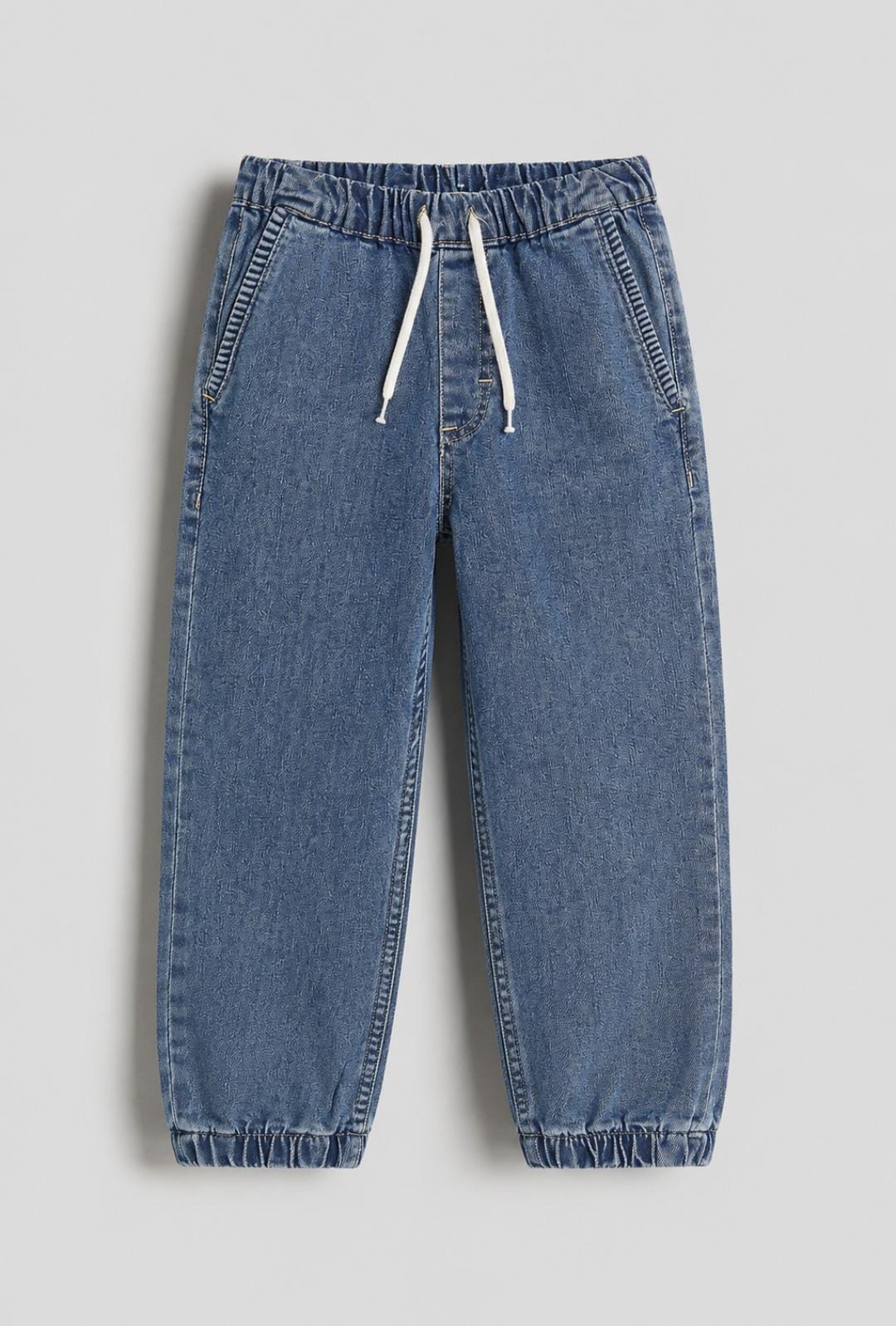 Blue denim jogger jeans