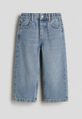 Baby Light Blue Wide-Leg Denim Jeans