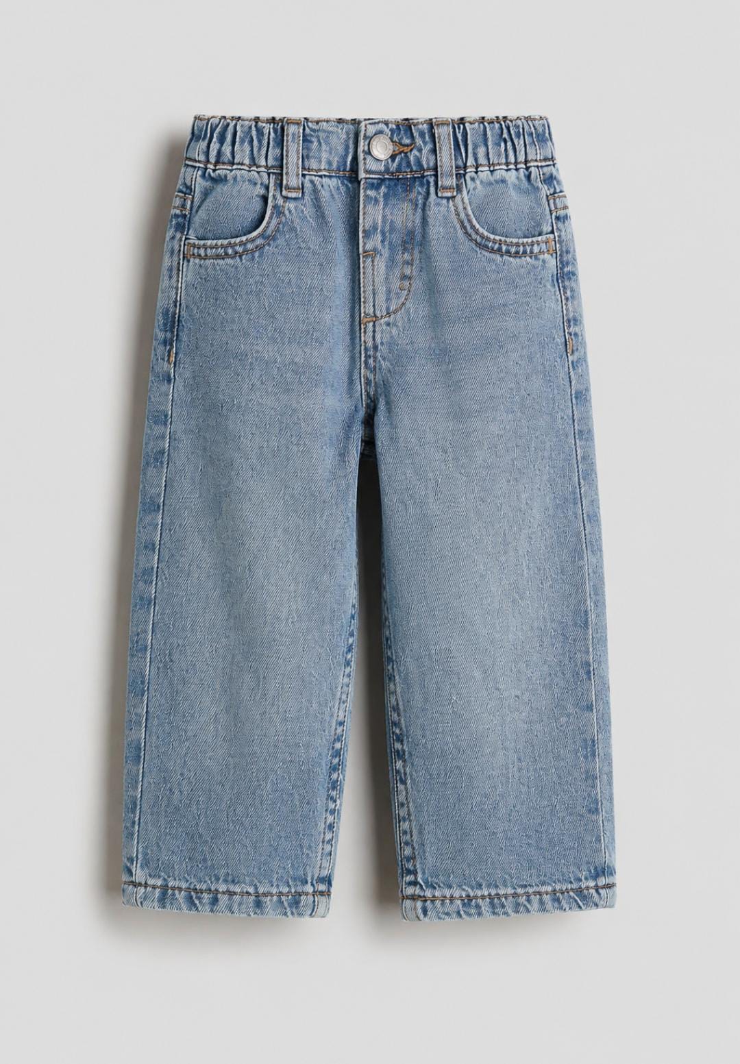Baby Light Blue Wide-Leg Denim Jeans