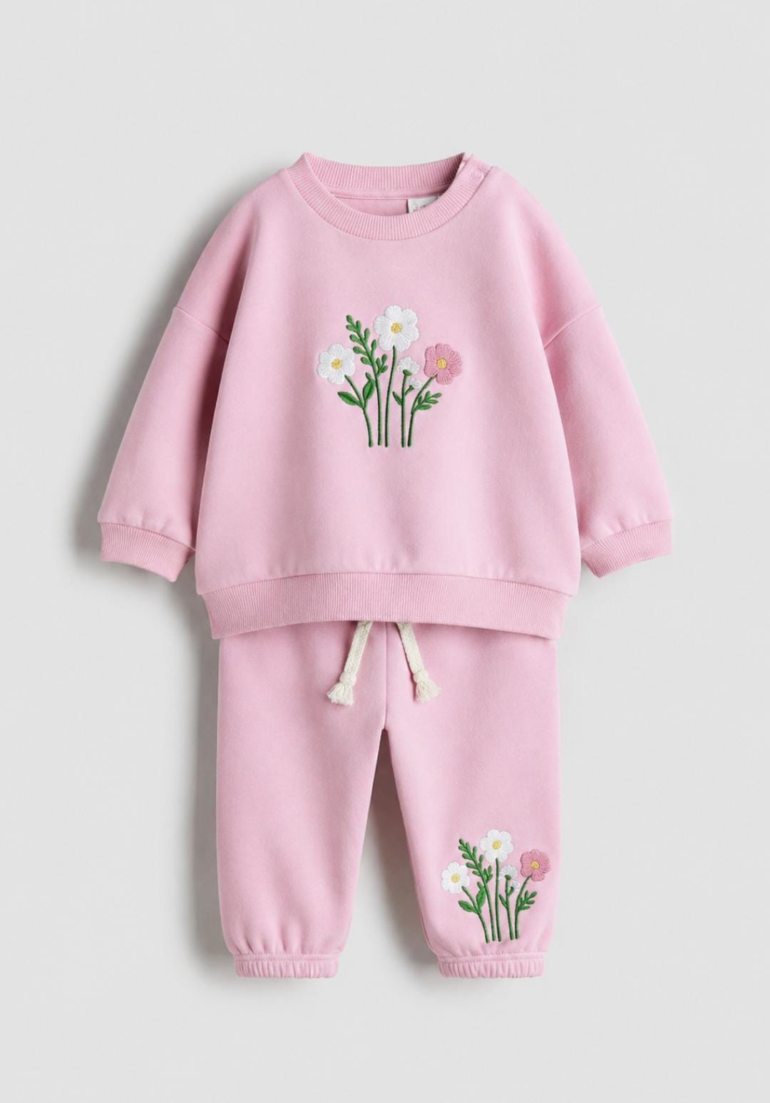 Pink Floral Two-Piece Set