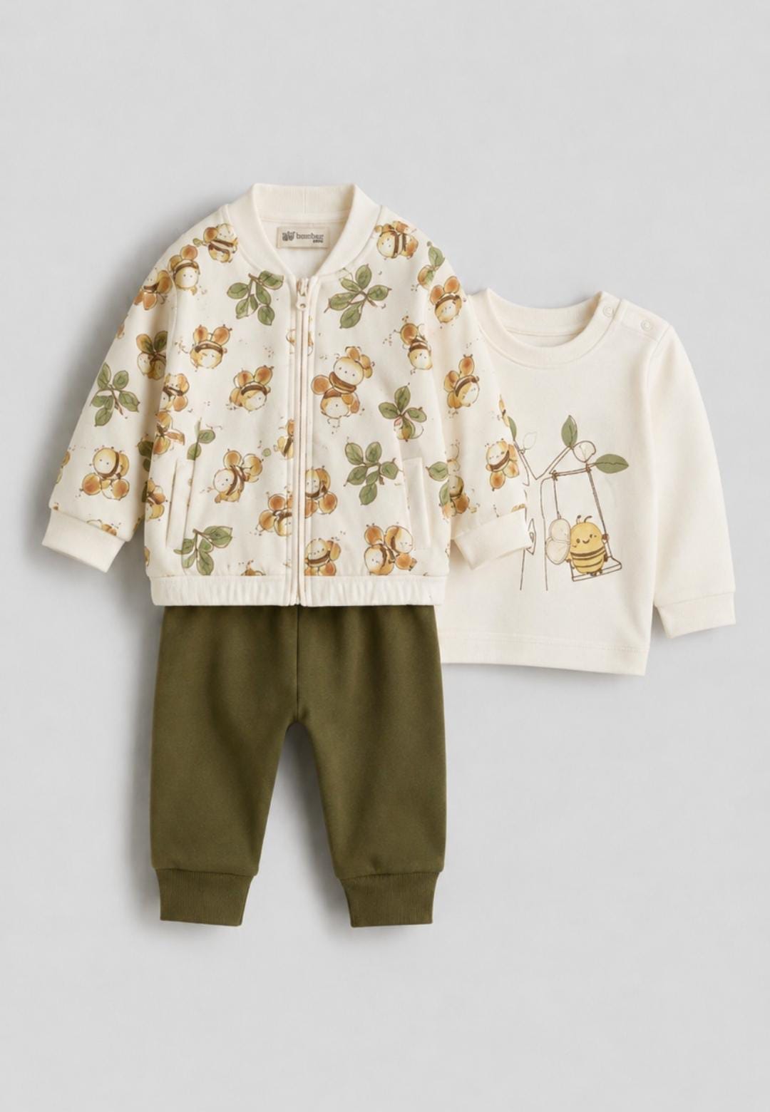 Olive Honeybee 3-Piece Baby Set