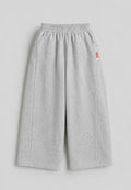 Light Grey Wide-Leg Sweatpants