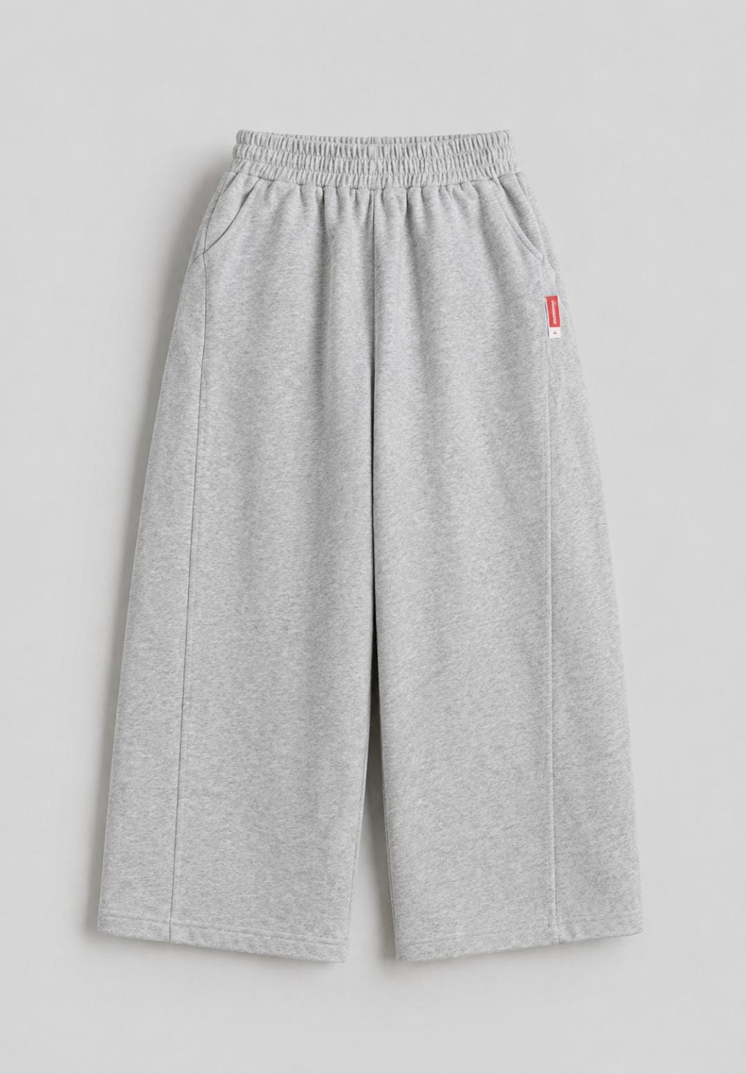 Light Grey Wide-Leg Sweatpants