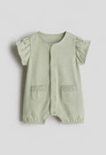 Sage Bloom Baby Romper