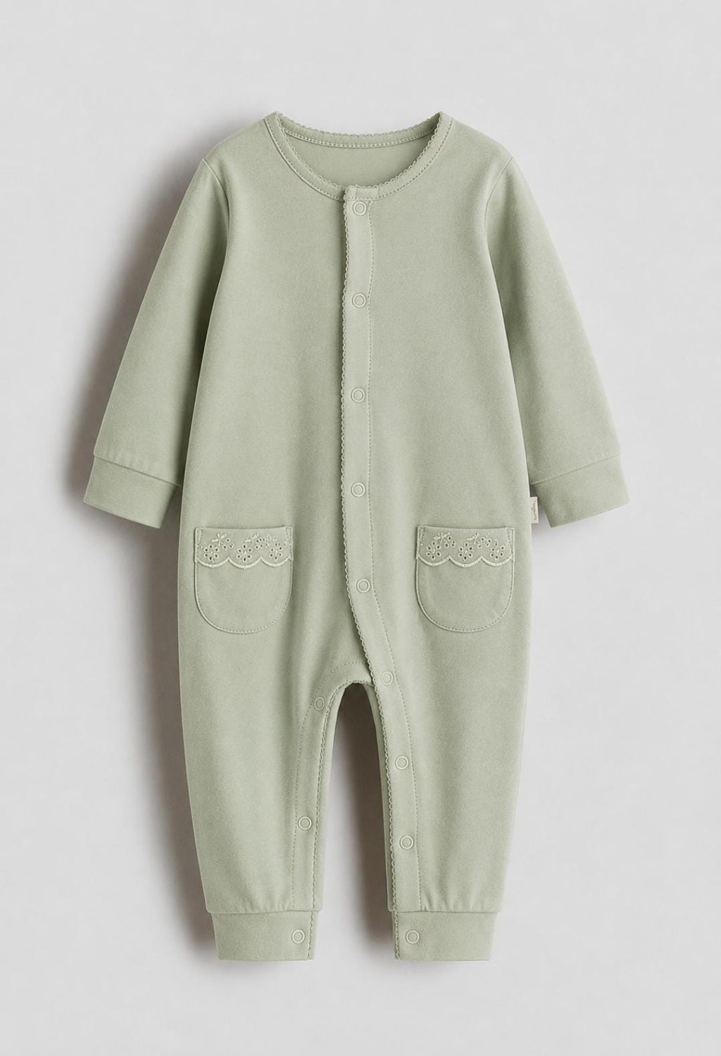 Sage Blossom Baby Romper