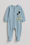 Baby Blue Koala Footed Sleepsuit