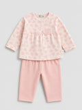 Baby Blue Heart Two-Piece Set