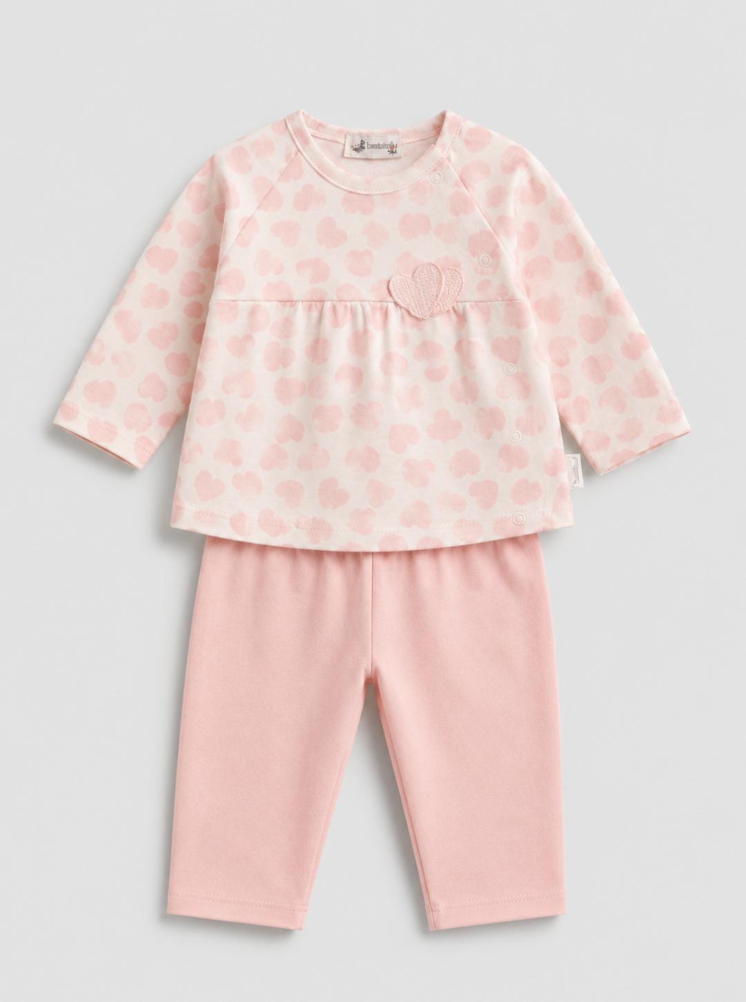 Baby Blue Heart Two-Piece Set