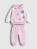 Unicorn Hoodie & Jogger Set - fleece inside