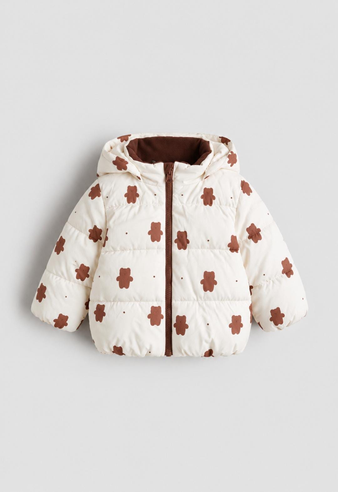 Little Bear Puffer Jacket – fleece inside