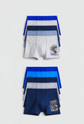 Boys’ Robot Warriors Cotton Boxer Briefs – 10 pack