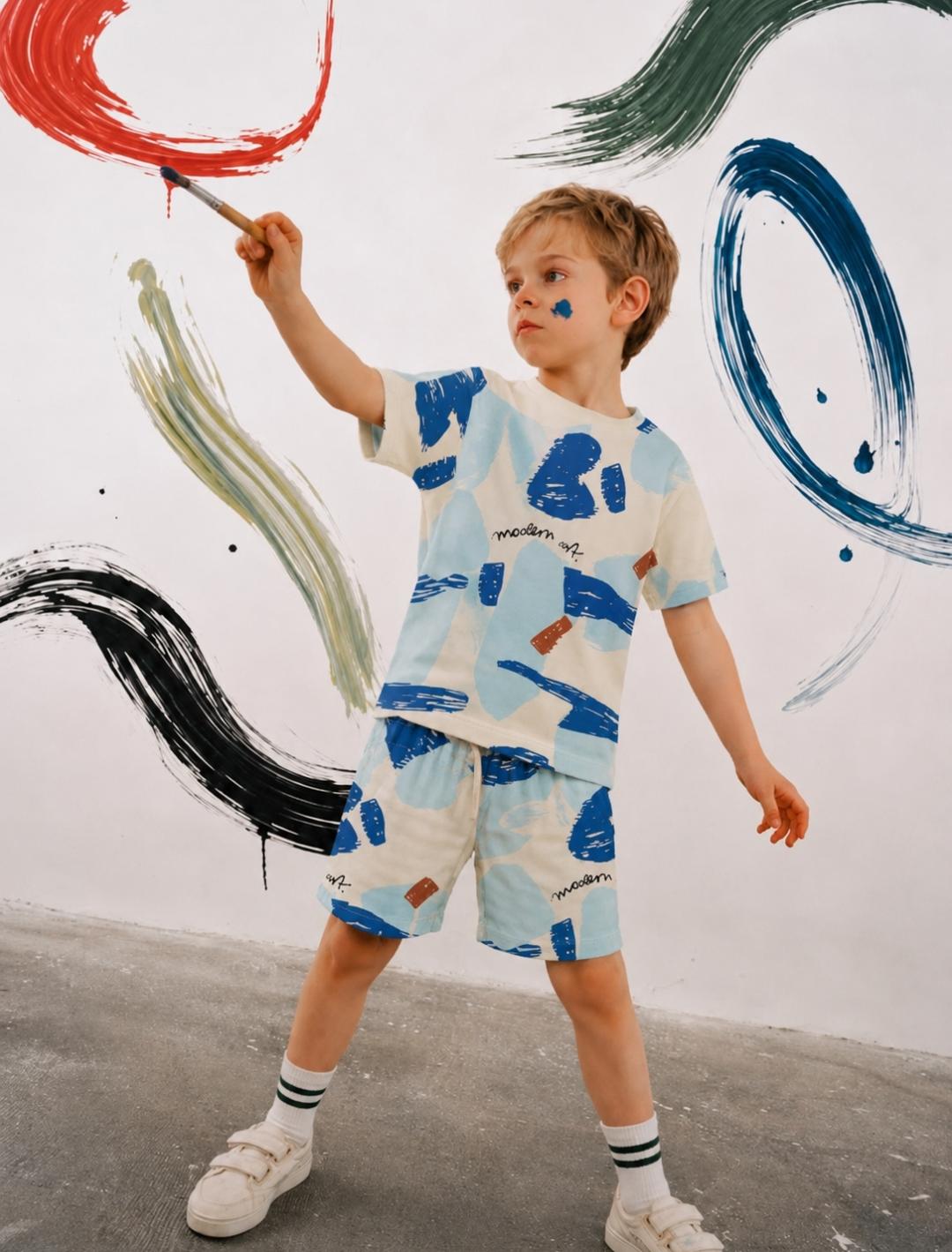 Abstract Print Kids Co-Ord Set