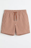 Zara Striped Drawstring Swim Shorts